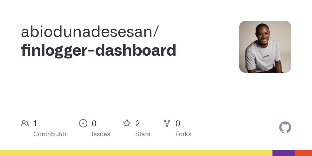 FinLogger Dashboard preview