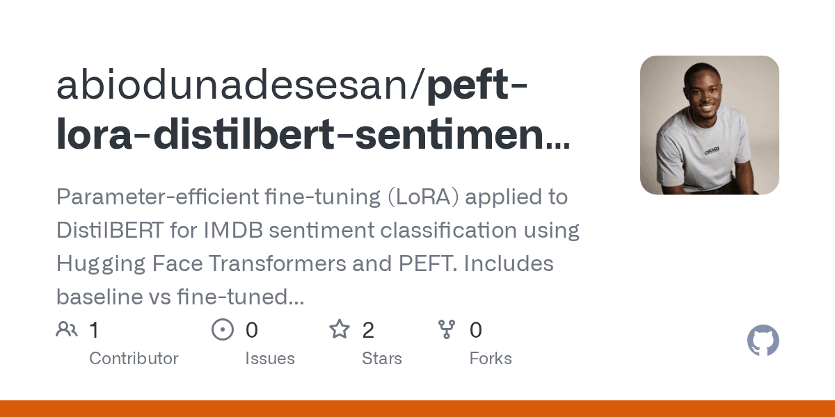 PEFT / LoRA — Sentiment Analysis preview